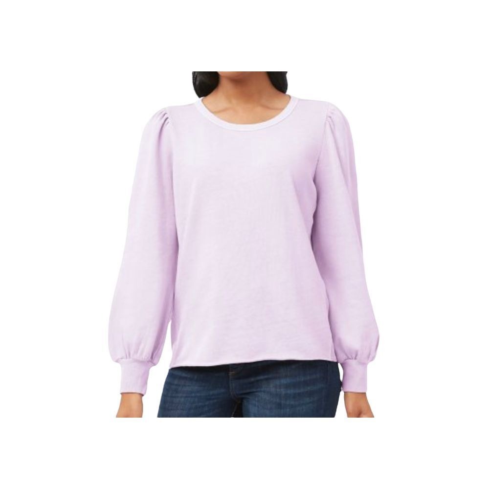 Women's XX Large‎ Lavender Puff Sleeve Sweatshirt Cozy Pullover Top